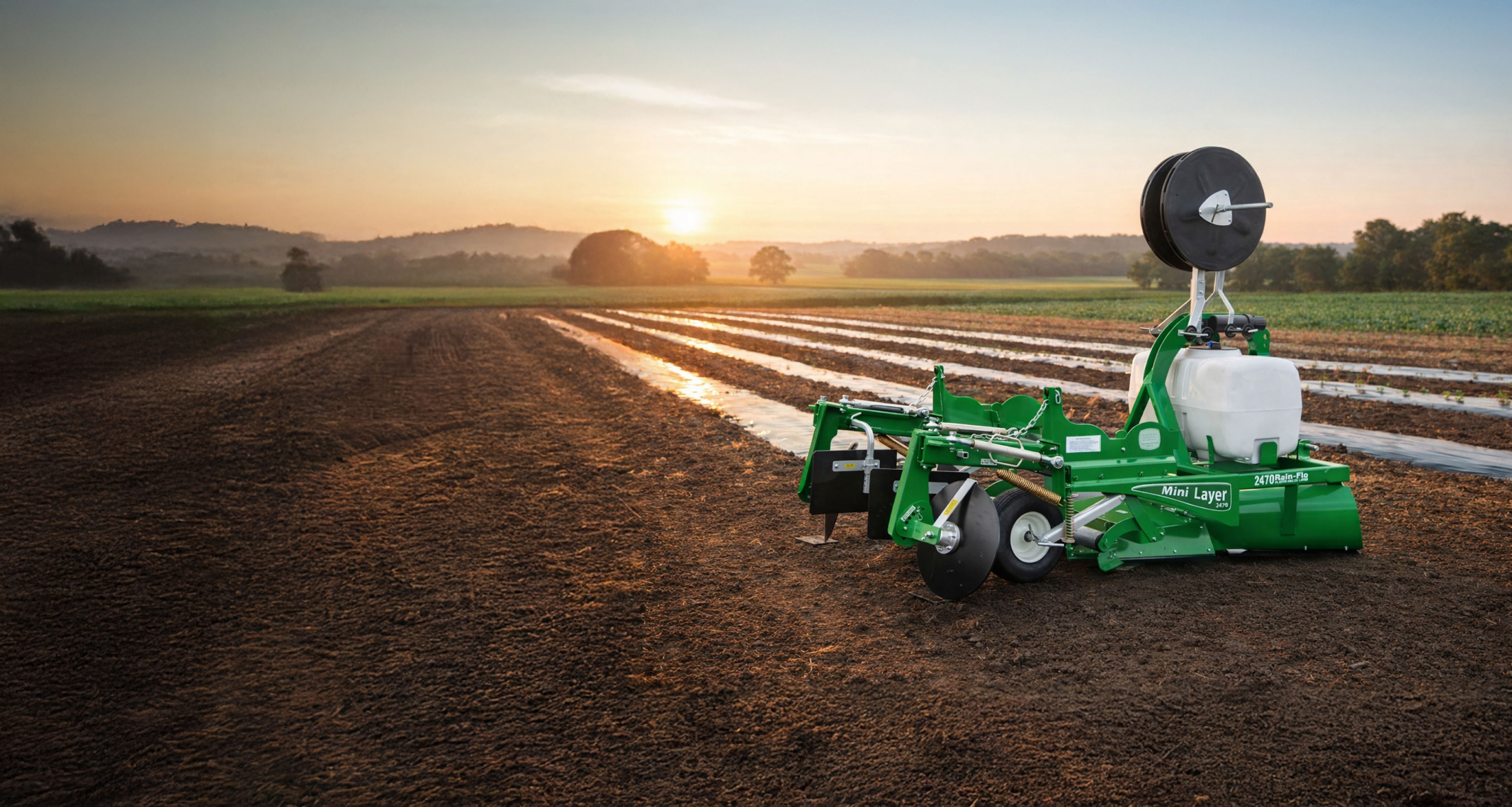 Farmer walking a productive crop row
